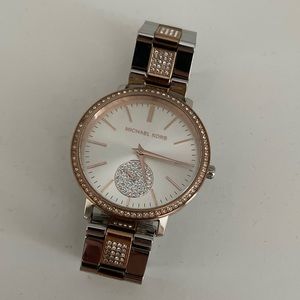 Michael Kors Jaryn Pave Two-Tone Watch